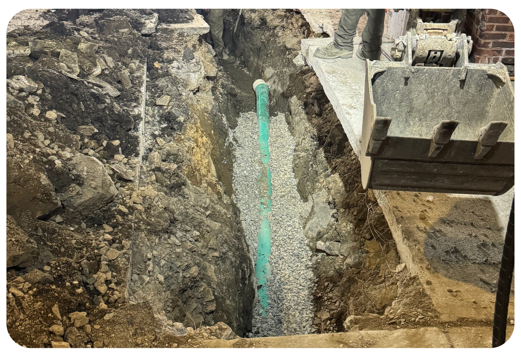 Emergency sewer main repair – Annie M.
